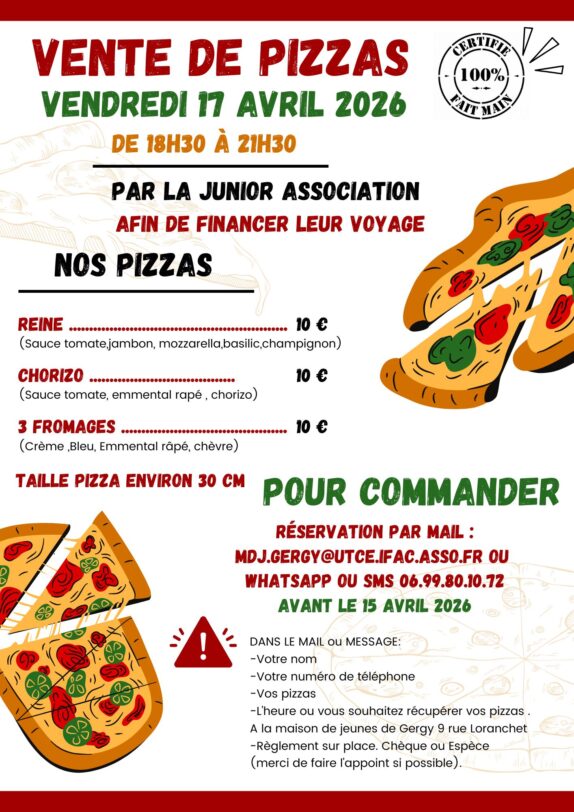 Une vente de pizzas pour soutenir la Junior Association